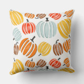 Kleurrijke waterverf pompoen illustratie, pompoen kussen (Achterkant)