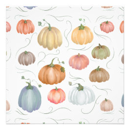 Kleurrijke Waterverf pompoen patch Foto Afdruk