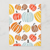 Kleurrijke waterverf pompoenen illustratie, pompoe briefkaart (Voorkant)