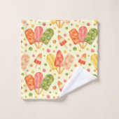 Kleurrijke Waterverf Popsicles Bad Handdoek (Wasdoekje)