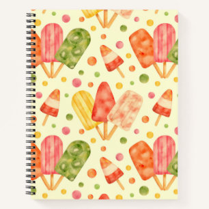 Kleurrijke Waterverf Popsicles Notitieboek