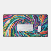 Kleurrijke Waterverf psychedelisch Bureaumat (Keyboard & Muis)