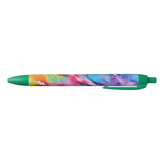Kleurrijke Waterverf Rainbow Batik Tie Dye Patroon Zwarte Inkt Pen (Bodem)