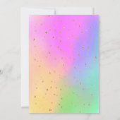 Kleurrijke Waterverf Rainbow verjaardag Kaart (Achterkant)