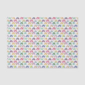 Kleurrijke Waterverf Rainbows harten en sterpatroo Tissuepapier (Voorkant)