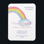 Kleurrijke Waterverf Regenboog Bruidsdouche Magneet<br><div class="desc">Deze vrolijke uitnodiging met waterverf regenboog voor een bruidsdouche op magneet is een leuke manier om gasten uit te nodigen voor een feestelijk feest!</div>