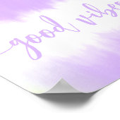 Kleurrijke waterverf regenboog goede vibes wandkun poster (Hoek)