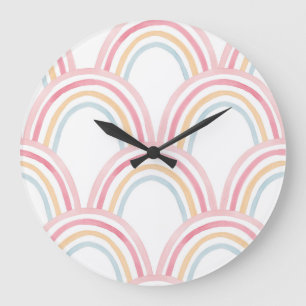 Kleurrijke Waterverf regenboog naadloze illustrati Grote Klok