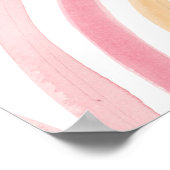 Kleurrijke Waterverf regenboog naadloze illustrati Poster (Hoek)