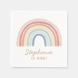 Kleurrijke Waterverf regenboogdag Servet