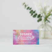 Kleurrijke Waterverf reinigende Visitekaartjes (Staand voorkant)