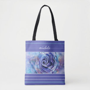 Kleurrijke Waterverf Roos Tote Bag