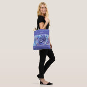Kleurrijke Waterverf Roos Tote Bag (Op model)