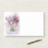 Kleurrijke Waterverf Rozen Bloemen Bloemen Bloemen Post-it® Notes (Op bureau)