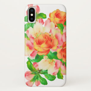 Kleurrijke Waterverf Rozen iPhone / iPad case
