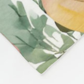 Kleurrijke Waterverf Rozen Wildflowers Floral Fleece Deken (Hoek)