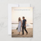 Kleurrijke Waterverf Scallop Sla de datum op Kaart (Achterkant)