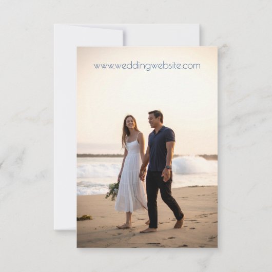 Kleurrijke Waterverf Scallop Sla de datum op Kaart (Achterkant)