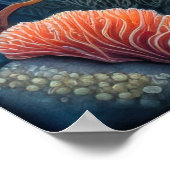 Kleurrijke Waterverf Schilderen van Reef Fish 3:2 Poster (Hoek)