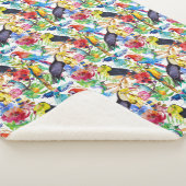 Kleurrijke Waterverf Sherpa Deken (3/4)