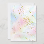 kleurrijke waterverf splash | Eerste communistisch Kaart (Achterkant)