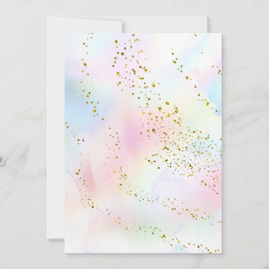 kleurrijke waterverf splash | Eerste communistisch Kaart (Achterkant)