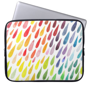 Kleurrijke Waterverf Splash Set Laptop Sleeve