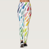Kleurrijke Waterverf Splash Set Leggings (Achterkant)