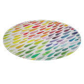 Kleurrijke Waterverf Splash Set Snijplank (Hoek)