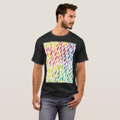 Kleurrijke Waterverf Splash Set T-shirt (Voorkant volledig)
