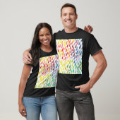 Kleurrijke Waterverf Splash Set T-shirt (Unisex)