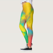 Kleurrijke Waterverf Splashes Leggings (Links)