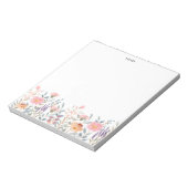  Kleurrijke Waterverf Spring Blooms Floral Notitieblok (Linkerzijde)