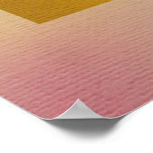 Kleurrijke Waterverf Spring Branch met Flowers Poster (Hoek)