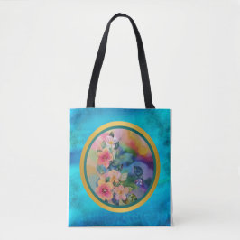 Kleurrijke Waterverf Spring Branch met Flowers Tote Bag