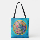Kleurrijke Waterverf Spring Branch met Flowers Tote Bag (Achterkant)