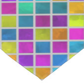 Kleurrijke Waterverf Squares Tafelkleed (Gekanteld)