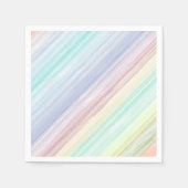 Kleurrijke waterverf strepen patroonillustratie servetten (Voorkant)