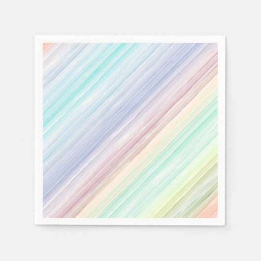 Kleurrijke waterverf strepen patroonillustratie servetten (Voorkant)