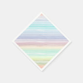 Kleurrijke waterverf strepen patroonillustratie servetten (Hoek)