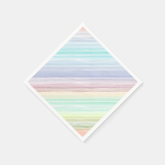 Kleurrijke waterverf strepen patroonillustratie servetten (Hoek)