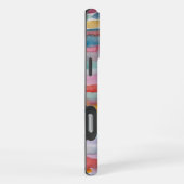 Kleurrijke Waterverf Stripe Brush Strokes iPhone Hoesje (Rechterkant)