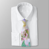 Kleurrijke Waterverf Succulenten Stropdas (Gebonden)