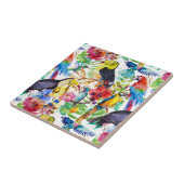 Kleurrijke Waterverf Tegeltje (Zijkant)