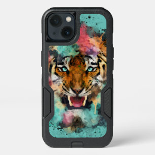 Kleurrijke Waterverf Tiger Head