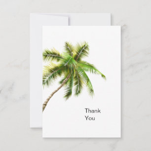 Kleurrijke Waterverf Tropische Palm Baby Shower Bedankkaart