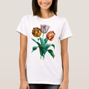 Kleurrijke  Waterverf Tulpenbloemenboeket T-shirt