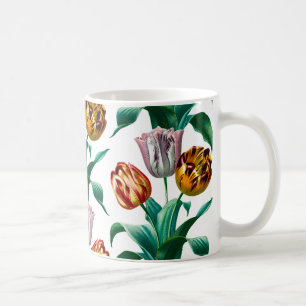 Kleurrijke Waterverf tulpenbloemenpatroon Koffiemok