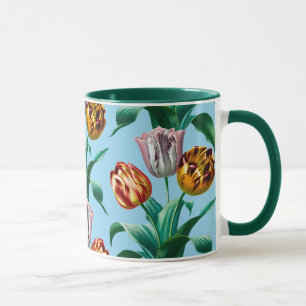 Kleurrijke  Waterverf tulpenbloemenpatroon Mok