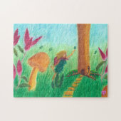 Kleurrijke Waterverf van de 'Fairy Blessing a Tree Legpuzzel (Horizontaal)